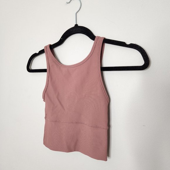 lululemon athletica Tops - LULULEMON Power Pivot Rib Tank Top Spiced Chai
